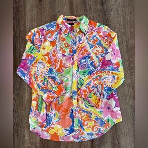 Lauren Ralph Lauren Watercolor Button Up